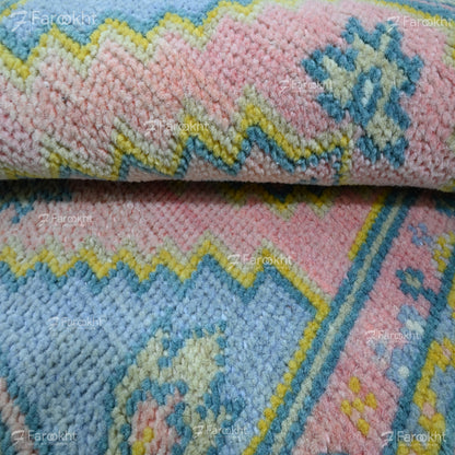 Hand Knotted Oushak Carpet and Rugs 019