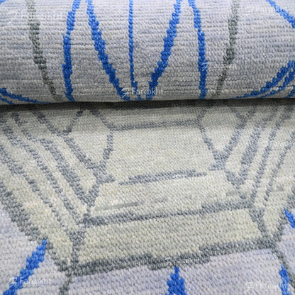 Hand Knotted Oushak Carpet and Rugs 023