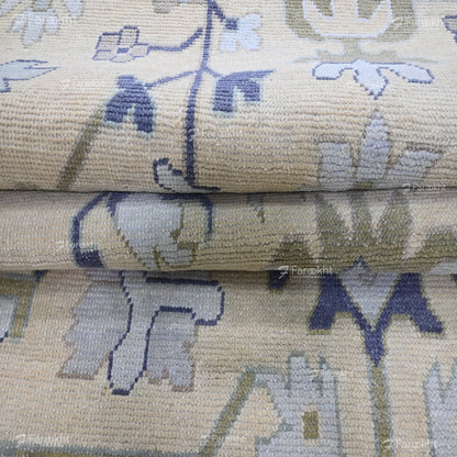 Hand Knotted Oushak Carpet and Rugs 031