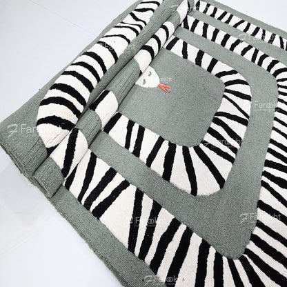 Hand Knotted Oushak Carpet and Rugs 036