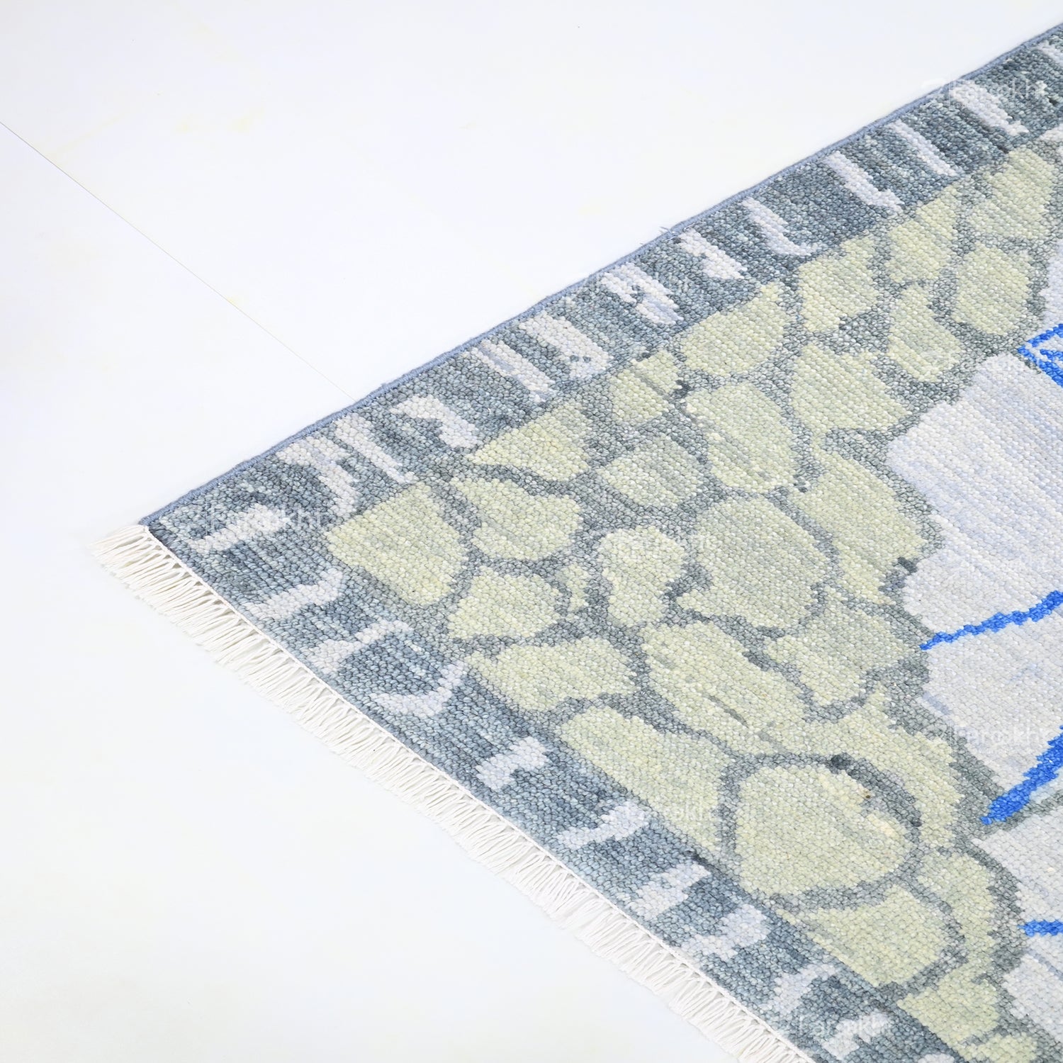 Hand Knotted Oushak Carpet and Rugs 023