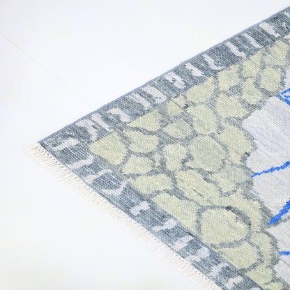 Hand Knotted Oushak Carpet and Rugs 023