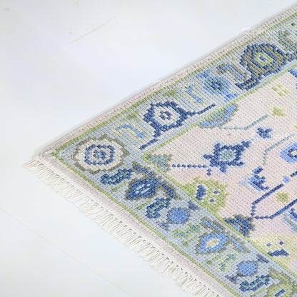 Hand Knotted Oushak Carpet and Rugs 024