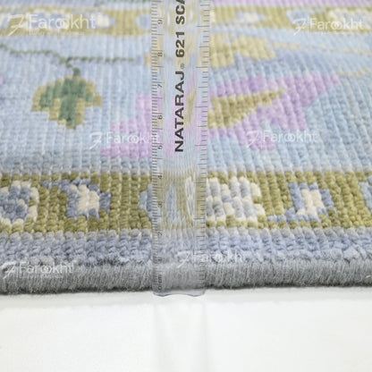 Hand Knotted Oushak Carpet and Rugs 08