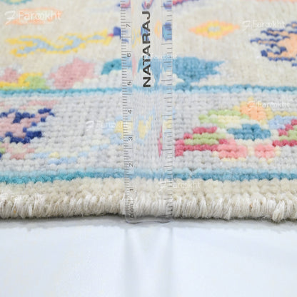 Hand Knotted Oushak Carpet and Rugs 022