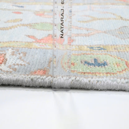 Hand Knotted Oushak Carpet and Rugs 028