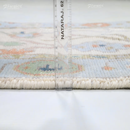 Hand Knotted Oushak Carpet and Rugs 027