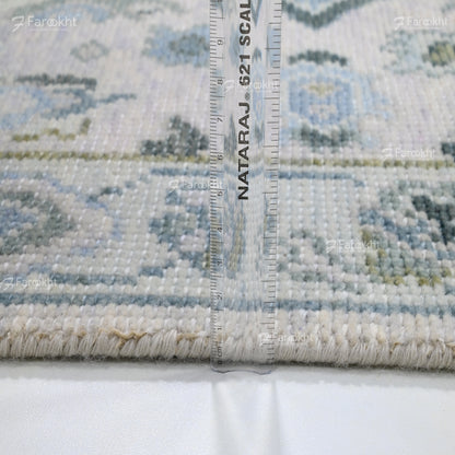 Hand Knotted Oushak Carpet and Rugs 016