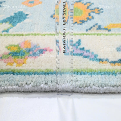 Hand Knotted Oushak Carpet and Rugs 015