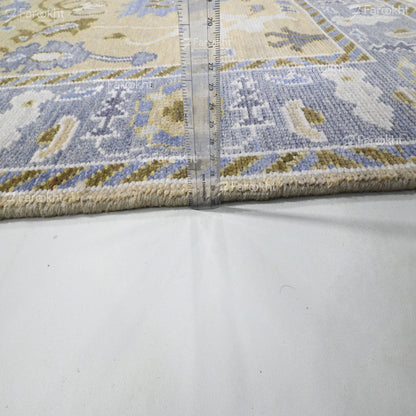 Hand Knotted Oushak Carpet and Rugs 035