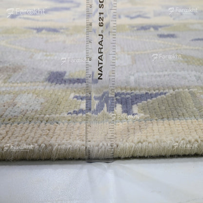 Hand Knotted Oushak Carpet and Rugs 031