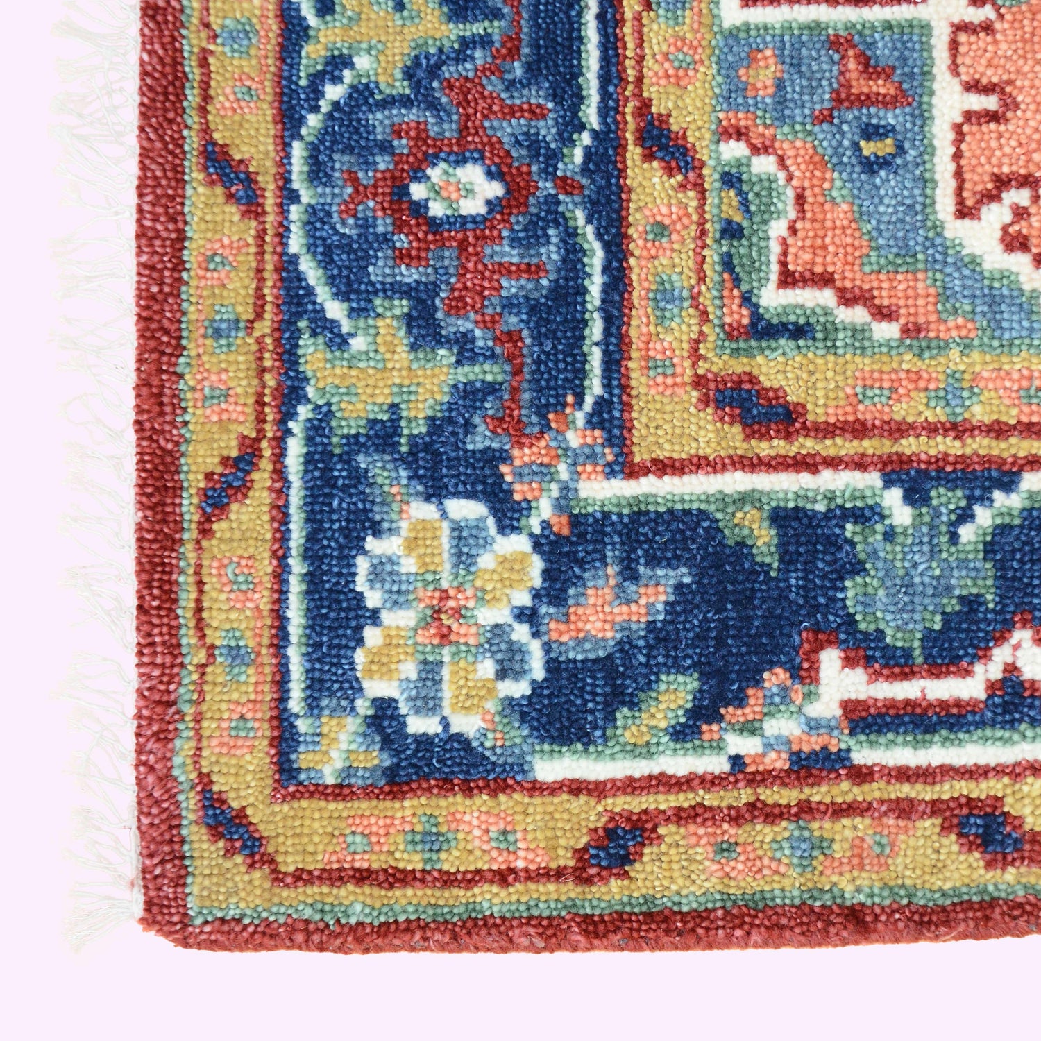 Hand Knotted Oushak Carpet and Rugs F-HKOU-004 b