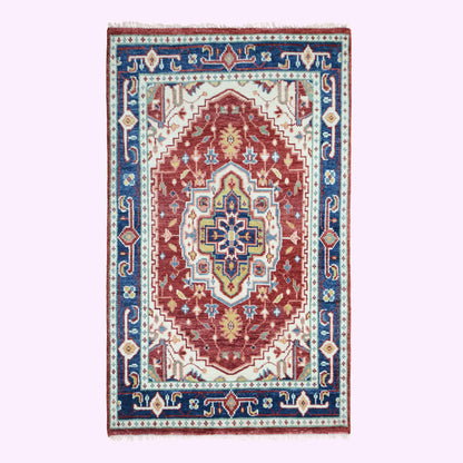 Hand Knotted Oushak Carpet and Rugs F-HKOU-006