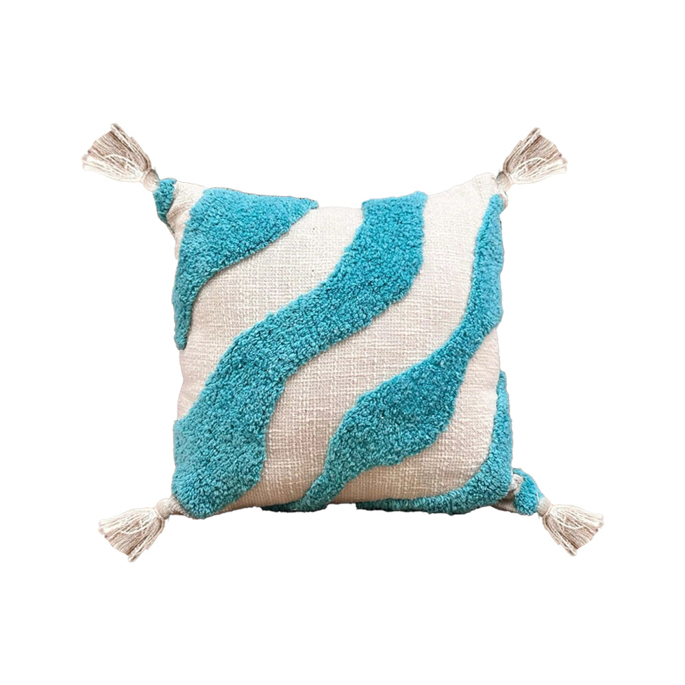 Handmade Cotton Tufted Cushion-Decorative Pillow For Sofa, Bed Or Lounge 16x16 inch | FCU0006