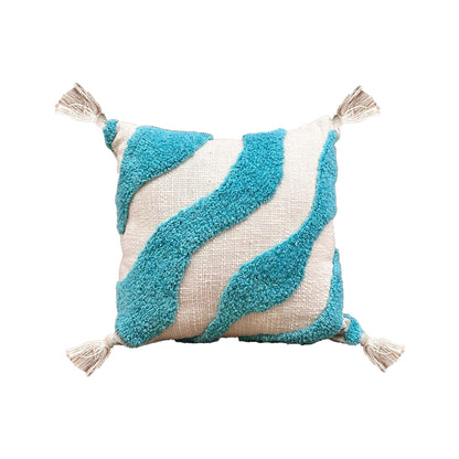 Handmade Cotton Tufted Cushion-Decorative Pillow For Sofa, Bed Or Lounge 16x16 inch | FCU0006