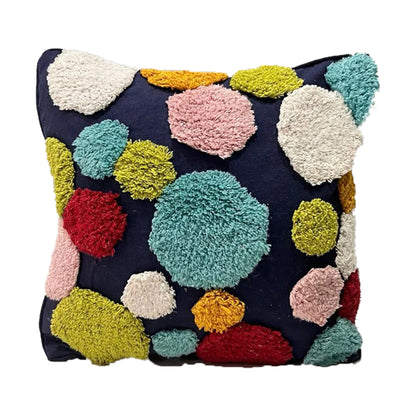 Handmade Cotton Tufted Cushion-Decorative Pillow For Sofa, Bed Or Lounge 16x16 inch | FCU0015