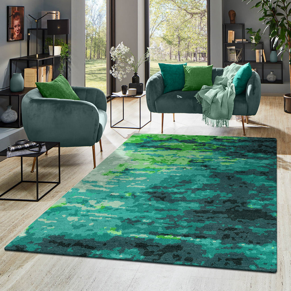 Hand Tufted Carpet Rug for Living Spaces | F-HT-017