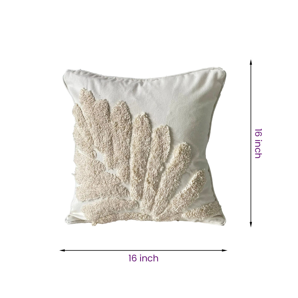 Handmade Cotton Tufted Cushion-Decorative Pillow For Sofa, Bed Or Lounge 16x16 inch | FCU0017